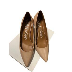 Calvin Klein Shoes Size 9.5 Nude Color For Women Pumps Heels Damaged